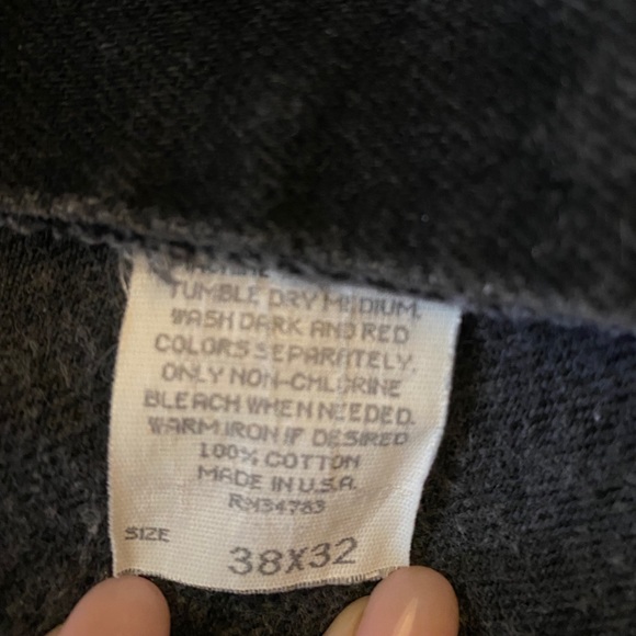 Vintage High Waisted Straight Black Jeans - Picture 3 of 3